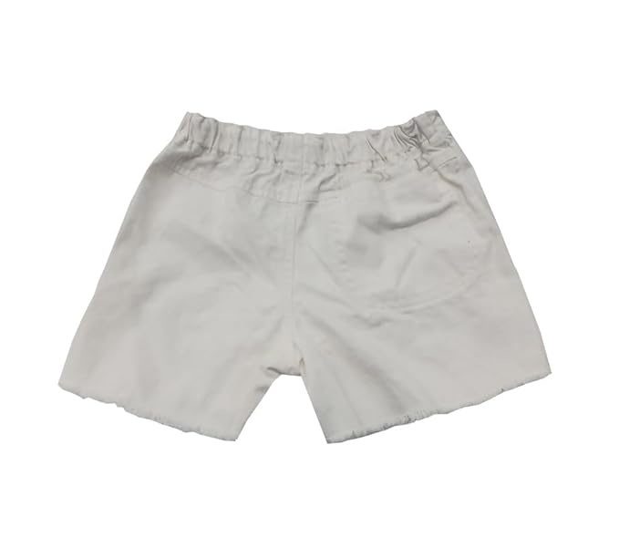 Ywee Denim Shorts for Girls with Side & Back Pockets Casual Wear Slim Fit Shorts for Girls (Pack of 1) 01