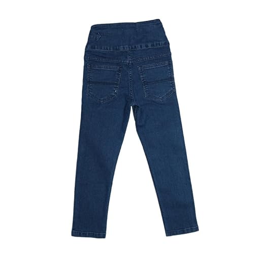 Ywee Girls' Stylish Stretch Denim Jeans | Soft Cotton Lycra with Adjustable Waistband | Trendy Slim Fit Mid-Waist Jeans for Everyday Fashion 483