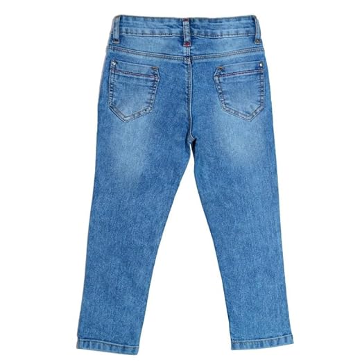 Ywee Girls' Stylish Stretch Denim Jeans | Soft Cotton Lycra with Adjustable Waistband | Trendy Slim Fit Mid-Waist Jeans for Everyday Fashion 13