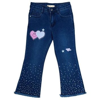 Ywee Girls' Stylish Stretch Denim Jeans | Soft Cotton Lycra with Adjustable Waistband | Trendy Slim Fit Mid-Waist Jeans for Everyday Fashion 26