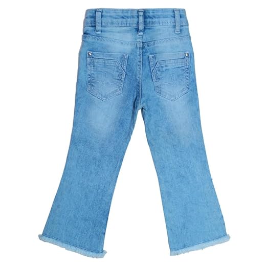 Ywee Girls' Stylish Stretch Denim Jeans | Soft Cotton Lycra with Adjustable Waistband | Trendy Slim Fit Mid-Waist Jeans for Everyday Fashion 26