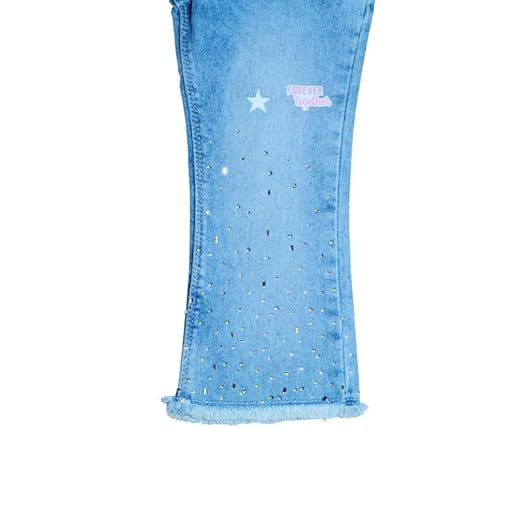 Ywee Girls' Stylish Stretch Denim Jeans | Soft Cotton Lycra with Adjustable Waistband | Trendy Slim Fit Mid-Waist Jeans for Everyday Fashion 26