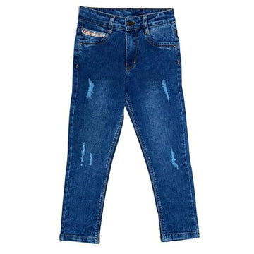 Ywee Girls' Stylish Stretch Denim Jeans | Soft Cotton Lycra with Adjustable Waistband | Trendy Slim Fit Mid-Waist Jeans for Everyday Fashion