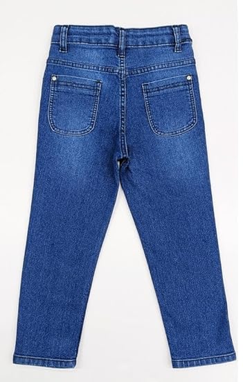 Ywee Girls' Stylish Stretch Denim Jeans | Soft Cotton Lycra with Adjustable Waistband | Trendy Slim Fit Mid-Waist Jeans for Everyday Fashion 76