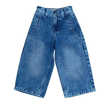 Ywee Girls' Stylish Stretch Denim Jeans | Soft Cotton Lycra with Adjustable Waistband | Trendy Slim Fit Mid-Waist Jeans for Everyday Fashion 126