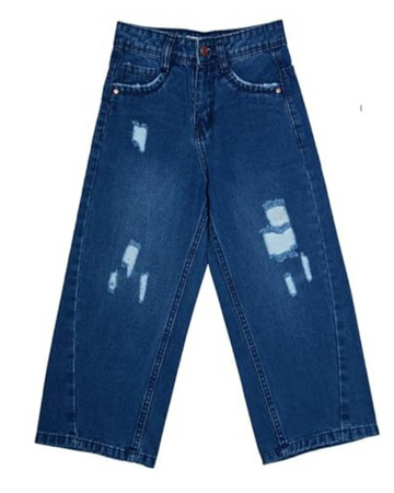 Ywee Girls' Stylish Stretch Denim Jeans | Soft Cotton Lycra with Adjustable Waistband | Trendy Slim Fit Mid-Waist Jeans for Everyday Fashion 330