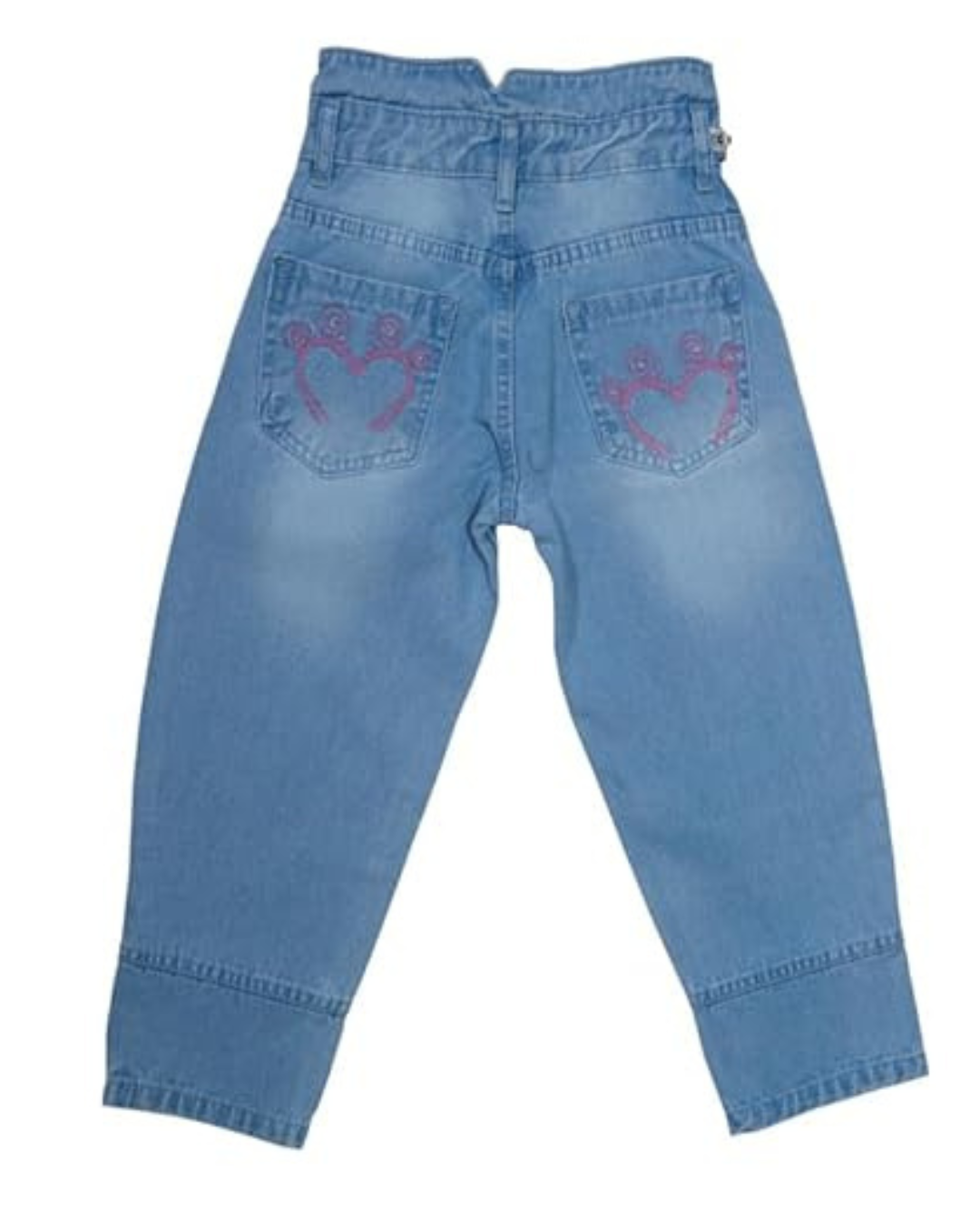 Ywee Girls' Stylish Stretch Denim Jeans | Soft Cotton Lycra with Adjustable Waistband | Trendy Slim Fit Mid-Waist Jeans for Everyday Fashion 202