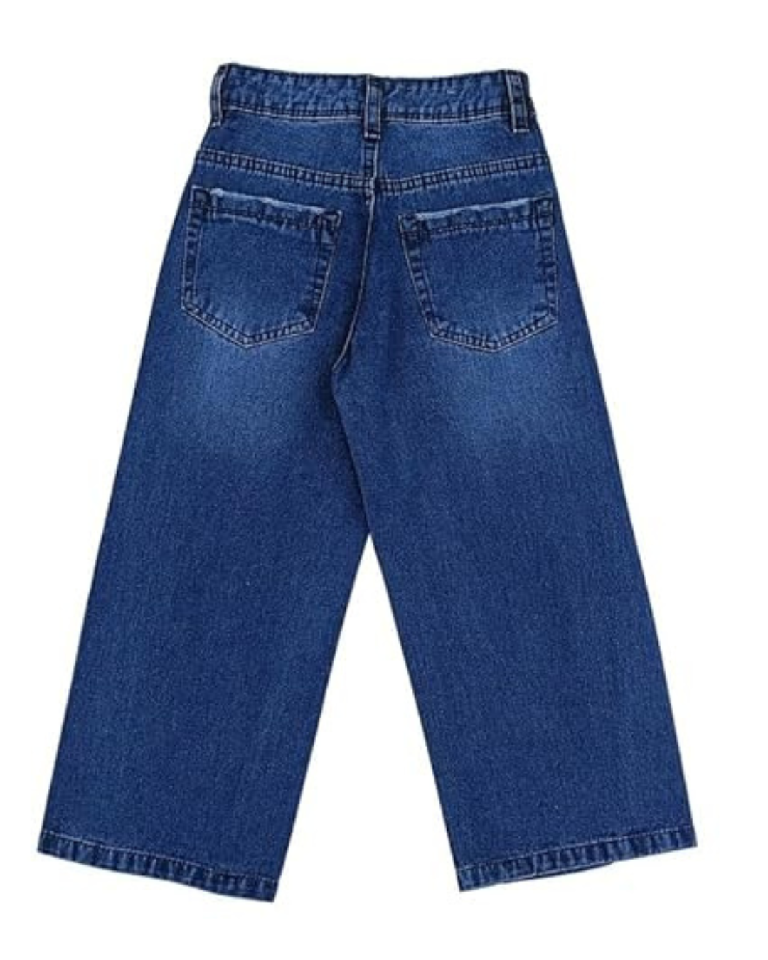 Ywee Girls' Stylish Stretch Denim Jeans | Soft Cotton Lycra with Adjustable Waistband | Trendy Slim Fit Mid-Waist Jeans for Everyday Fashion 343