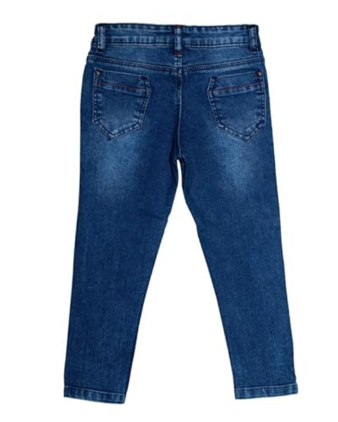 Ywee Girls' Stylish Stretch Denim Jeans | Soft Cotton Lycra with Adjustable Waistband | Trendy Slim Fit Mid-Waist Jeans for Everyday Fashion