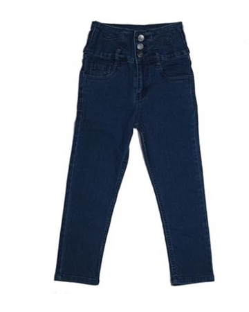 Ywee Girls' Stylish Stretch Denim Jeans | Soft Cotton Lycra with Adjustable Waistband | Trendy Slim Fit Mid-Waist Jeans for Everyday Fashion 141