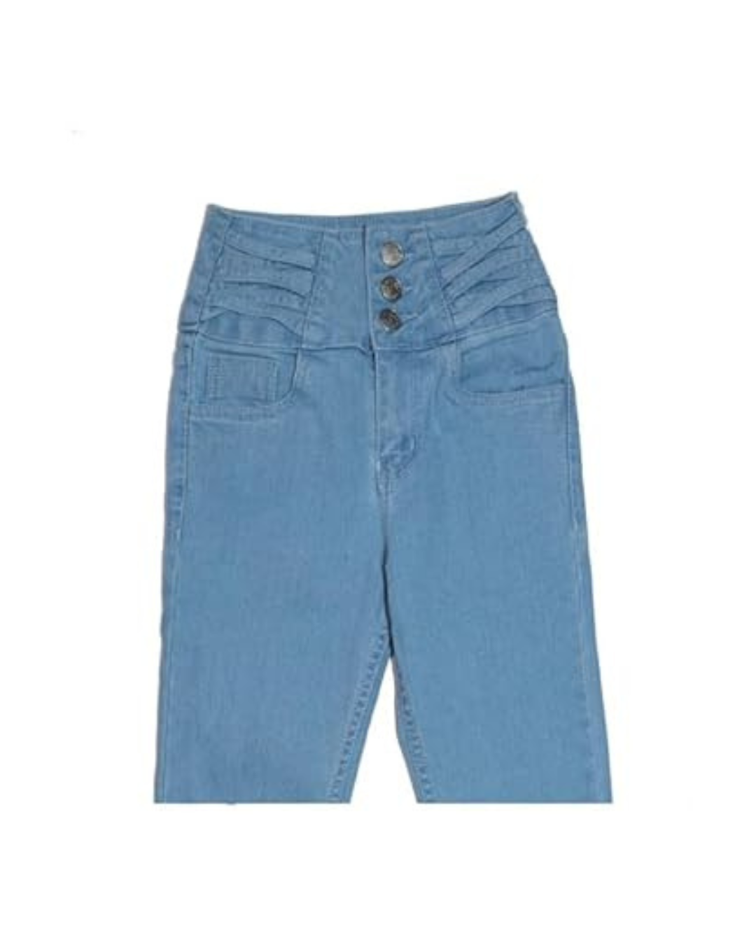 Ywee Girls' Stylish Stretch Denim Jeans | Soft Cotton Lycra with Adjustable Waistband | Trendy Slim Fit Mid-Waist Jeans for Everyday Fashion 342